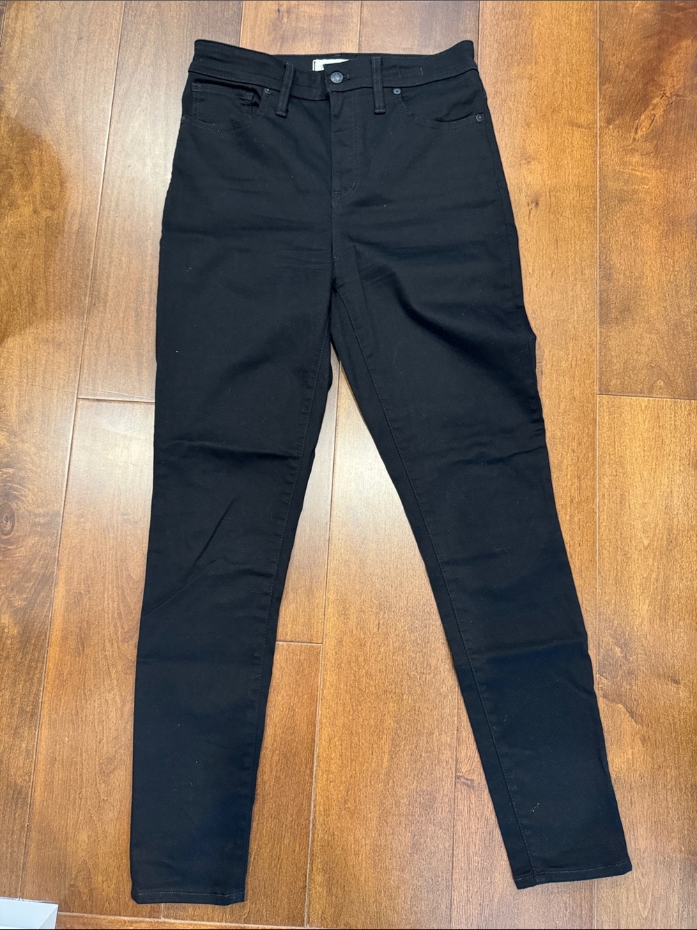 MADEWELL Curvy High-Rise Skinny in Tall, Black Women’s Jeans